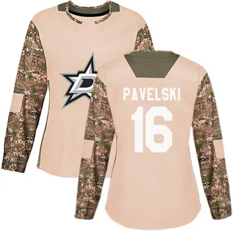 Women's Joe Pavelski Dallas Stars Veterans Day Practice Jersey - Camo Authentic
