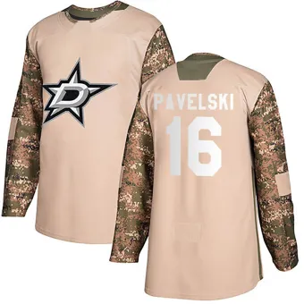 Youth Joe Pavelski Dallas Stars Veterans Day Practice Jersey - Camo Authentic